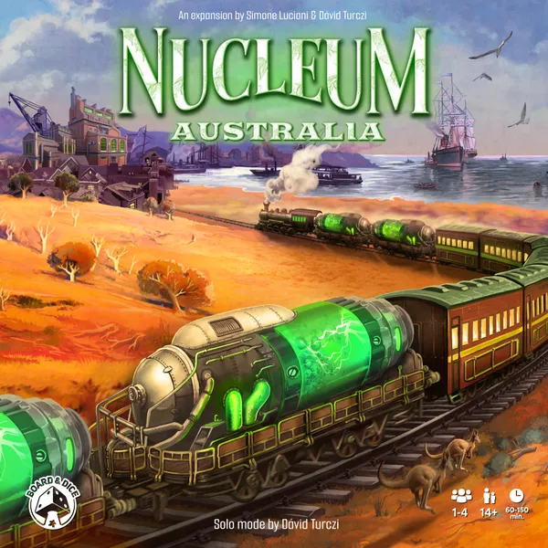 Nucleum Australia cooperative mode - heavy euro coop board game