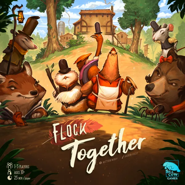 Flock Together cute cooperative Boss-Battler game pieces