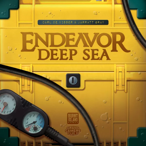 Endeavor Deep Sea cooperative worker placement board game map and pieces