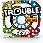 Frustration board game box with Pop-O-Matic dice roller for family game night