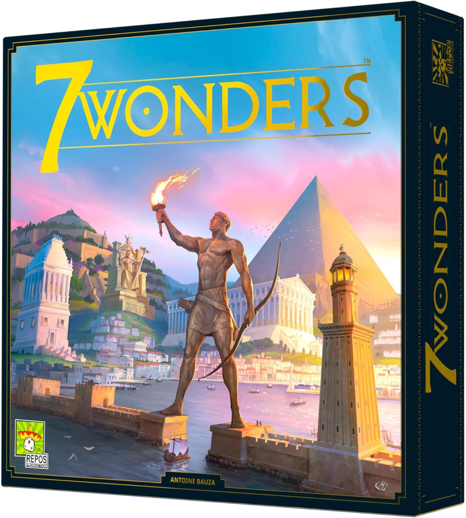 7 Wonders civilization building cards - best strategic board games for families