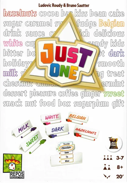 Just One cooperative game, ranked as one of the best party board games for quick fun.